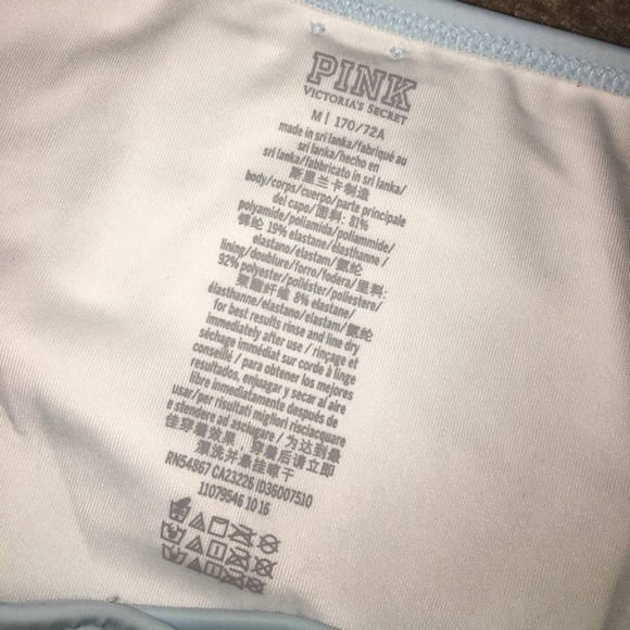 PINK Blue Cross Front Swim Bottoms - Picture 4 of 4